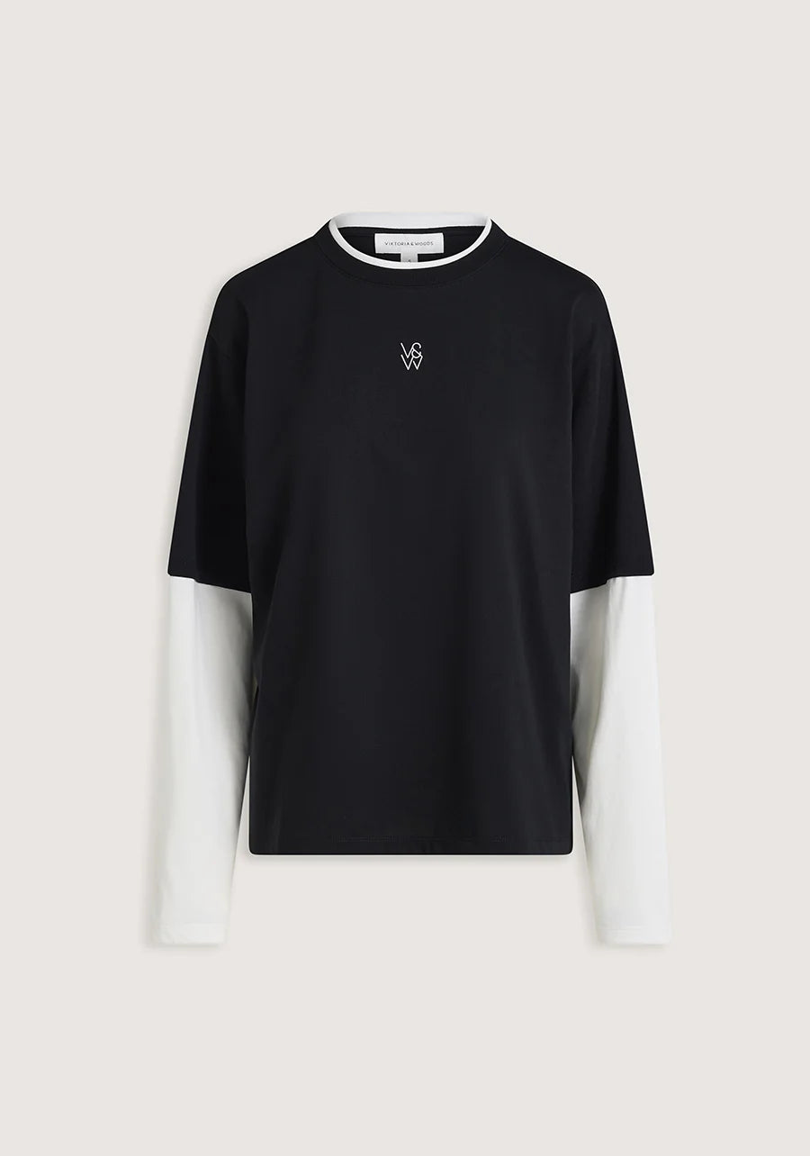 Maximus LS Top - Black/White