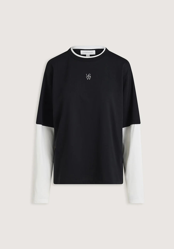 Maximus LS Top - Black/White