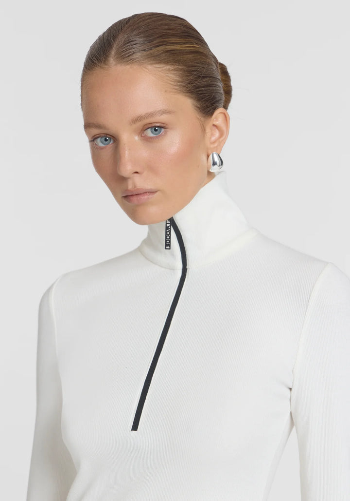 Summit Rib Turtleneck - Ivory