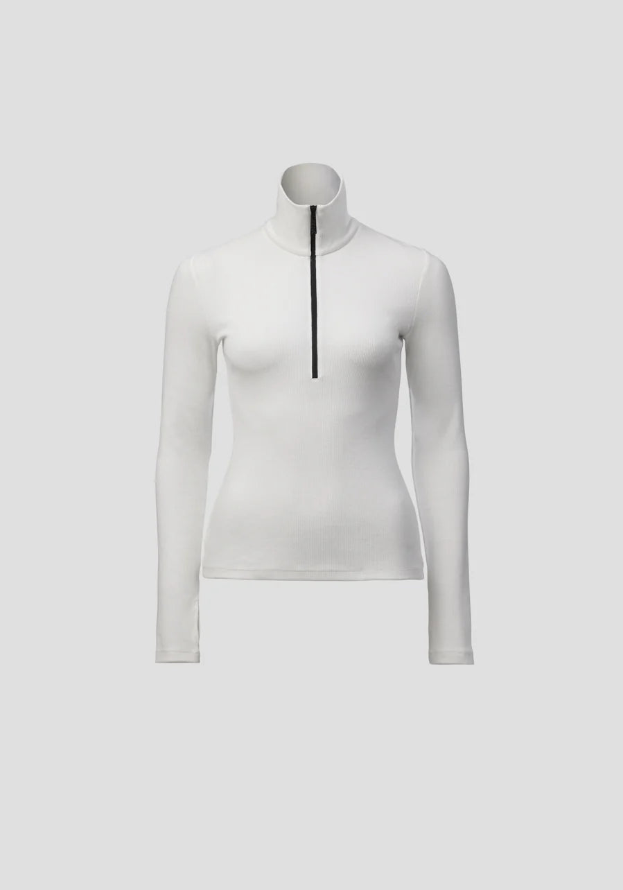 Summit Rib Turtleneck - Ivory