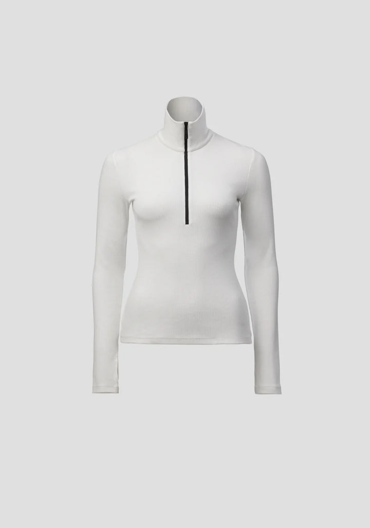 Summit Rib Turtleneck - Ivory