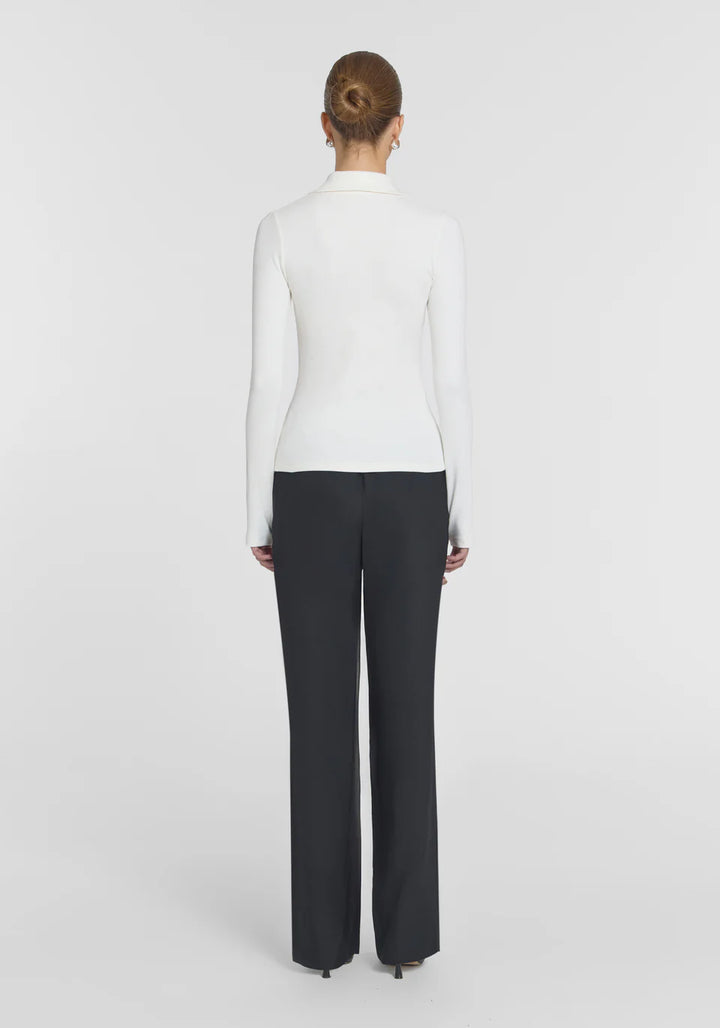 Summit Rib Turtleneck - Ivory