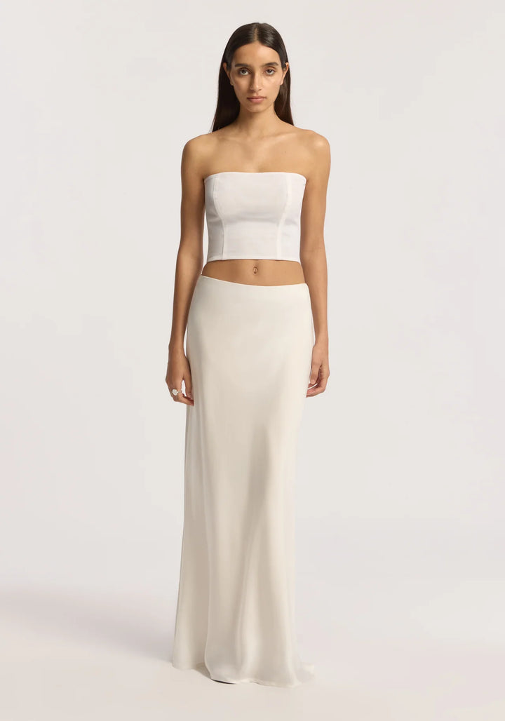 V&W Foundation Long Bandeau - White