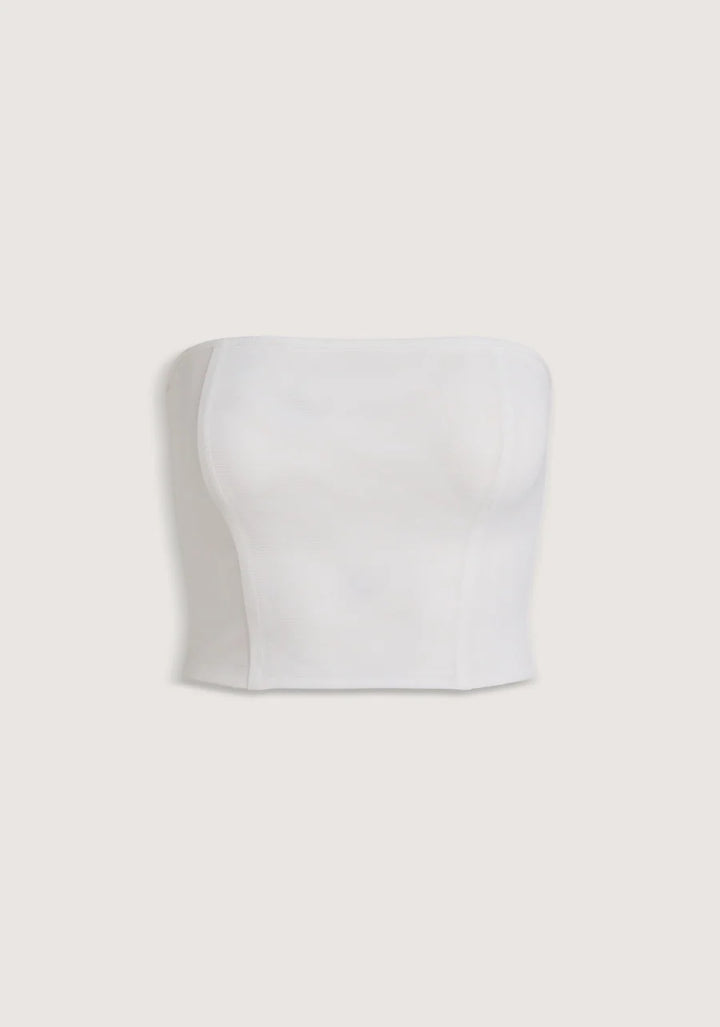 V&W Foundation Long Bandeau - White