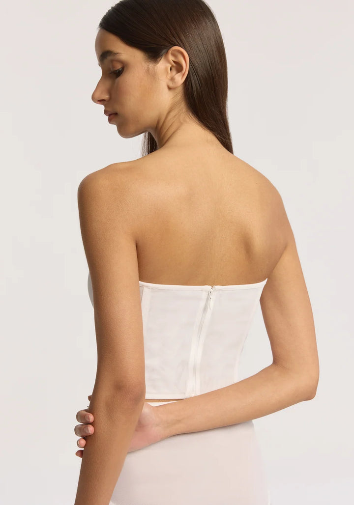 V&W Foundation Long Bandeau - White