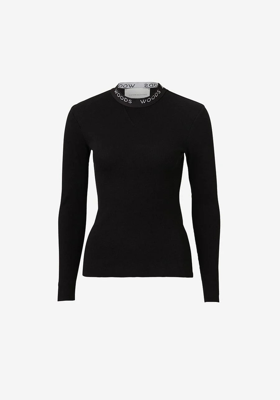 Viktoria & Woods Rib Black Tee