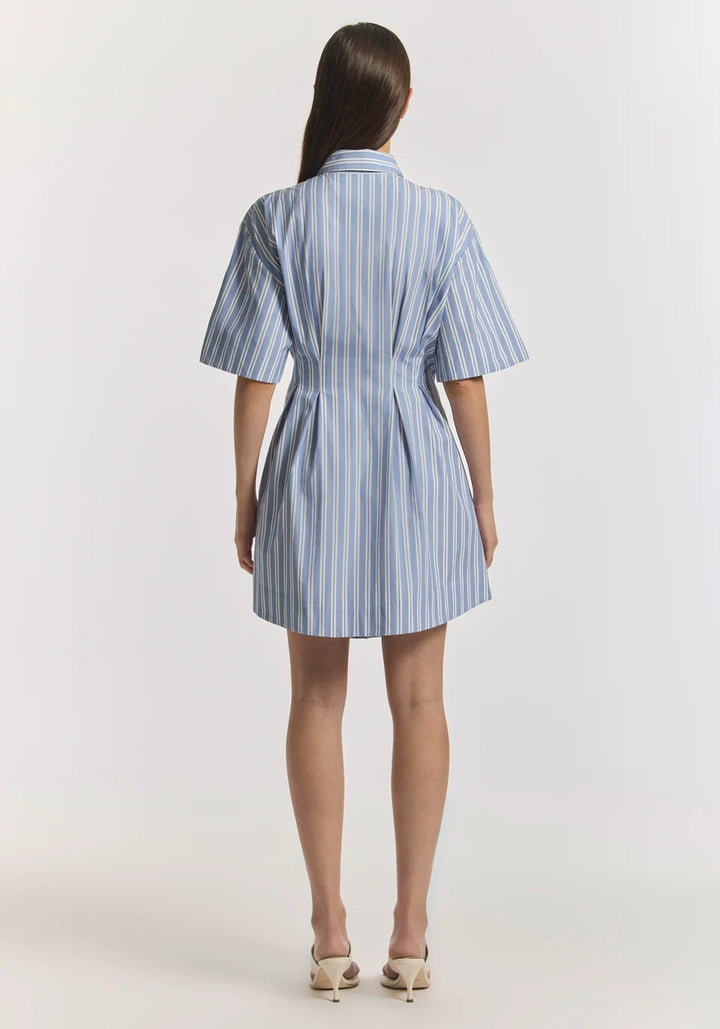 Peaches Dress - Mist Stripe