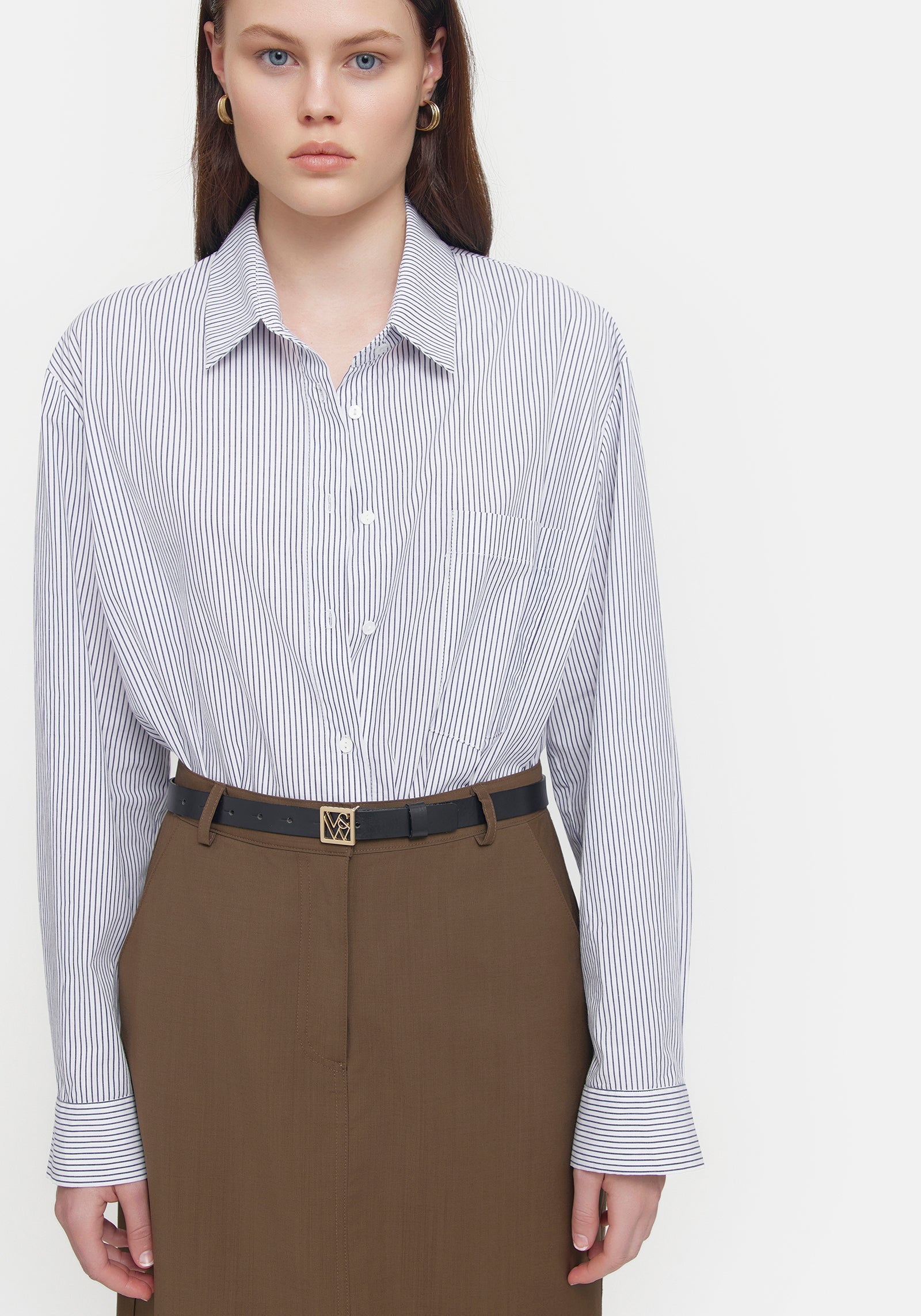 Darlington Wool Skirt - Burnt Umber