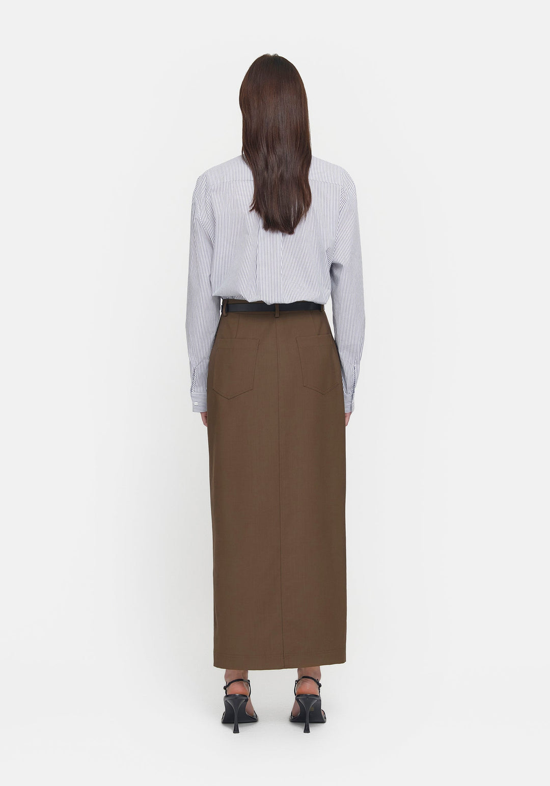 Darlington Wool Skirt - Burnt Umber