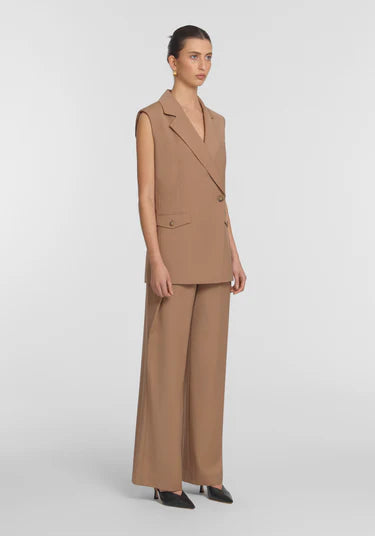 Destination Sleeveless Blazer - Cameo