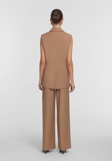Destination Sleeveless Blazer - Cameo