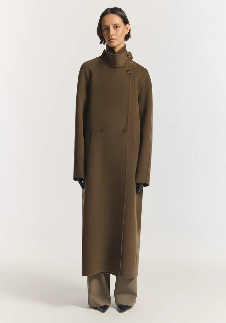 Hemingway Wool Coat - Khaki
