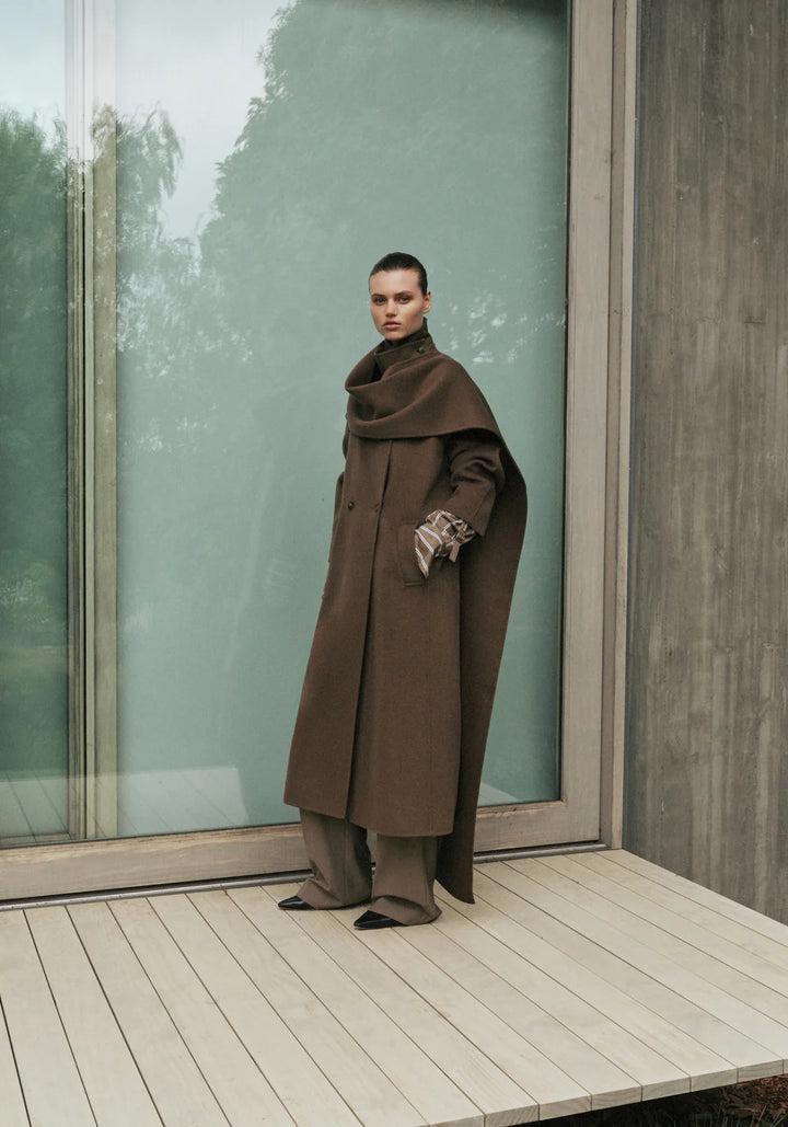 Hemingway Wool Coat - Khaki