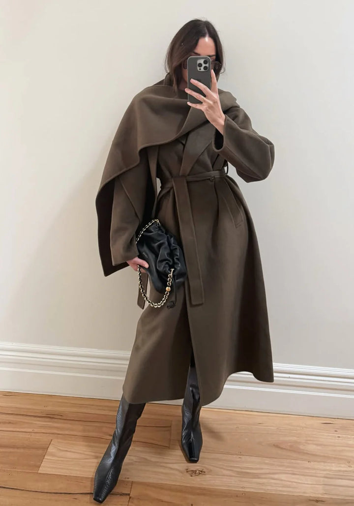 Hemingway Wool Coat - Khaki