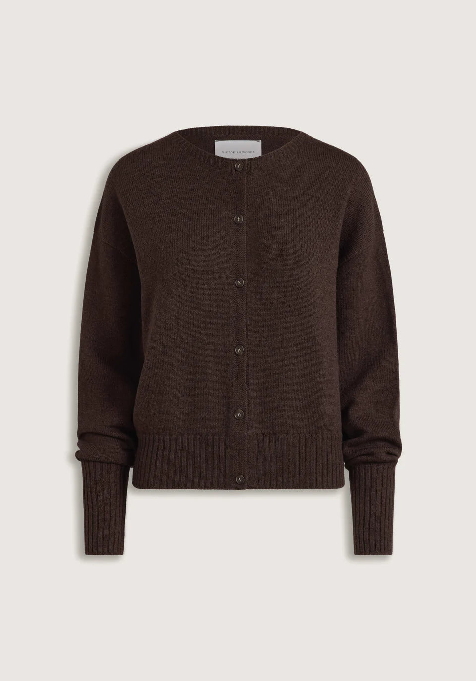 Hart Merino Cardigan - Chocolate