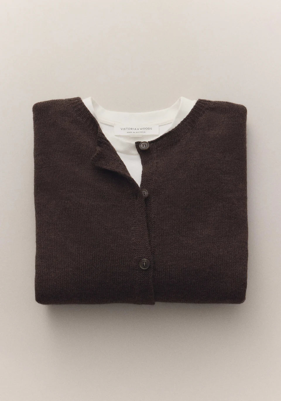 Hart Merino Cardigan - Chocolate