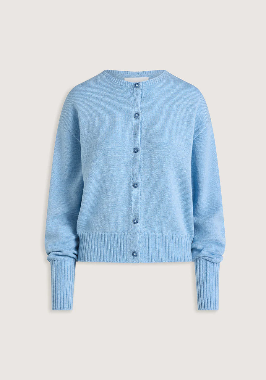 Hart Merino Cardigan - Portrait Blue