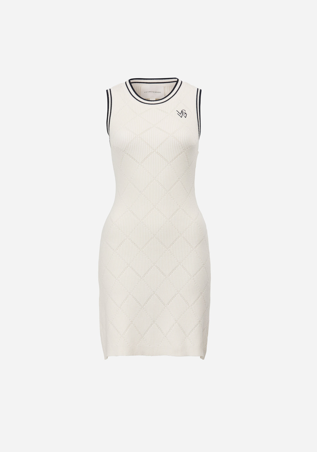 Agassi Mini Dress - Ivory/Navy