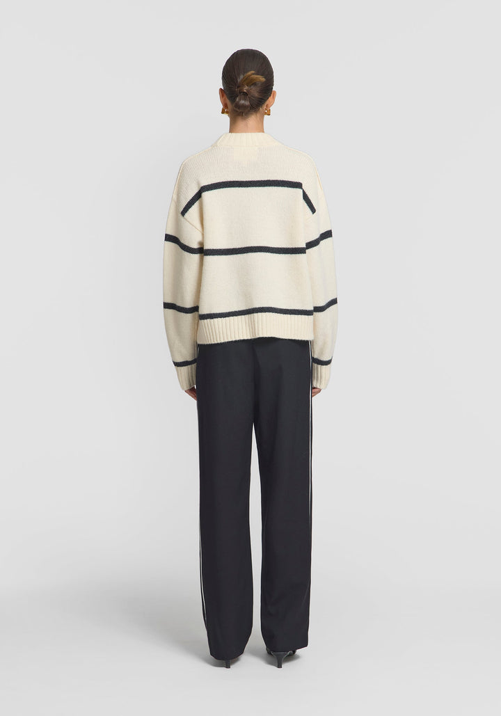 Invictus Knit - Ivory/Charcoal