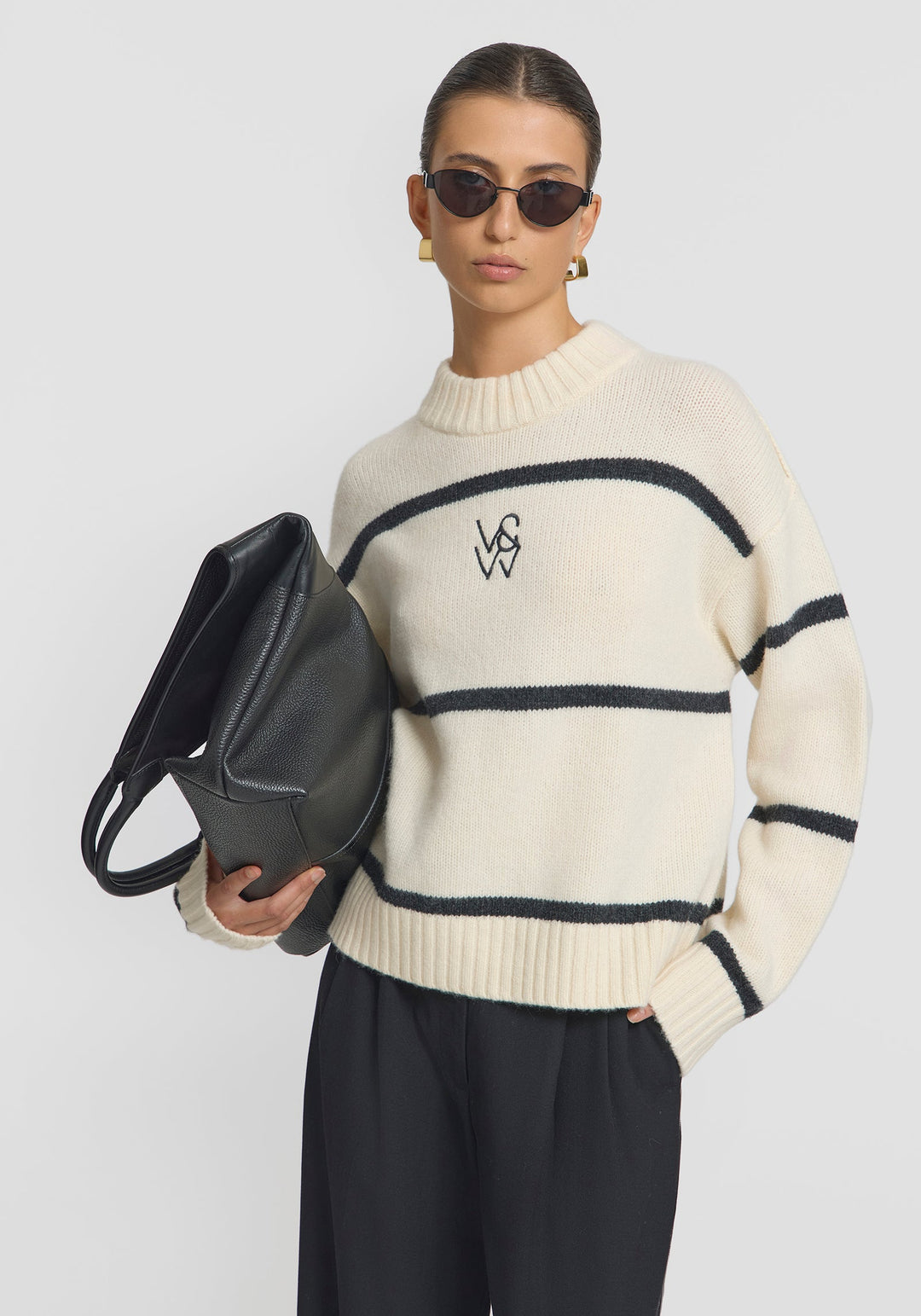 Invictus Knit - Ivory/Charcoal
