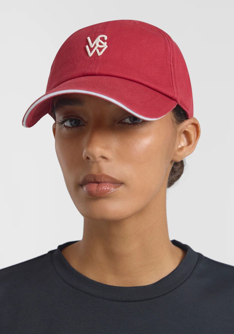 V&W Tipped Cap - Scarlet