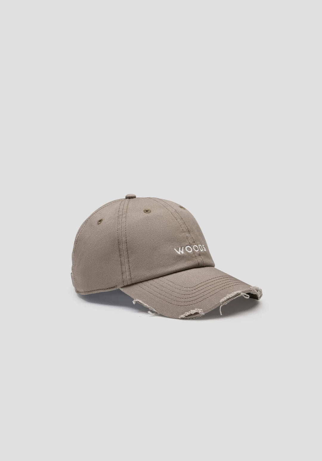 Woods Distressed Cap - Latte