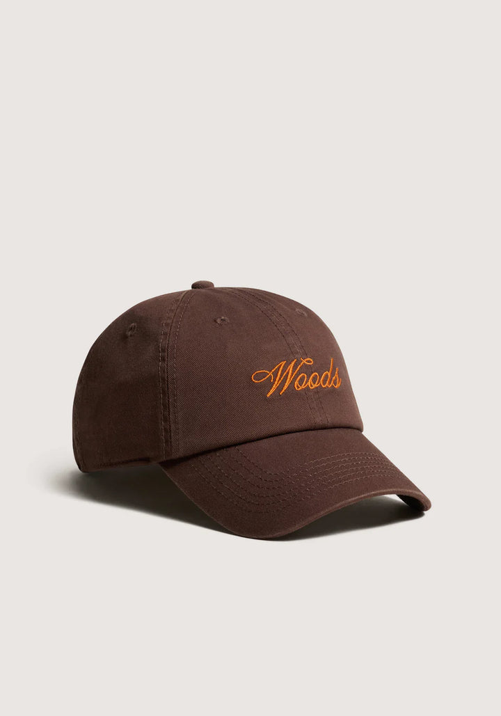 Woods Cursive Cap - Chocolate