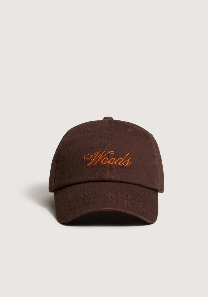 Woods Cursive Cap - Chocolate