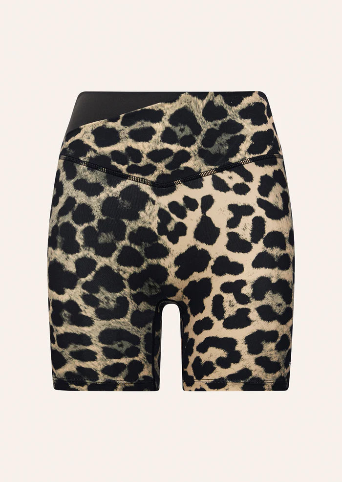 Wander 5" Bike Short - Leopard Print
