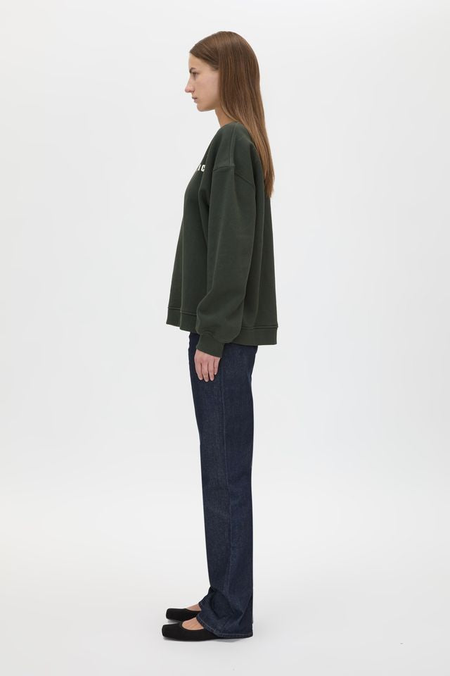 Anca Graphic Sweater - Bottle Green