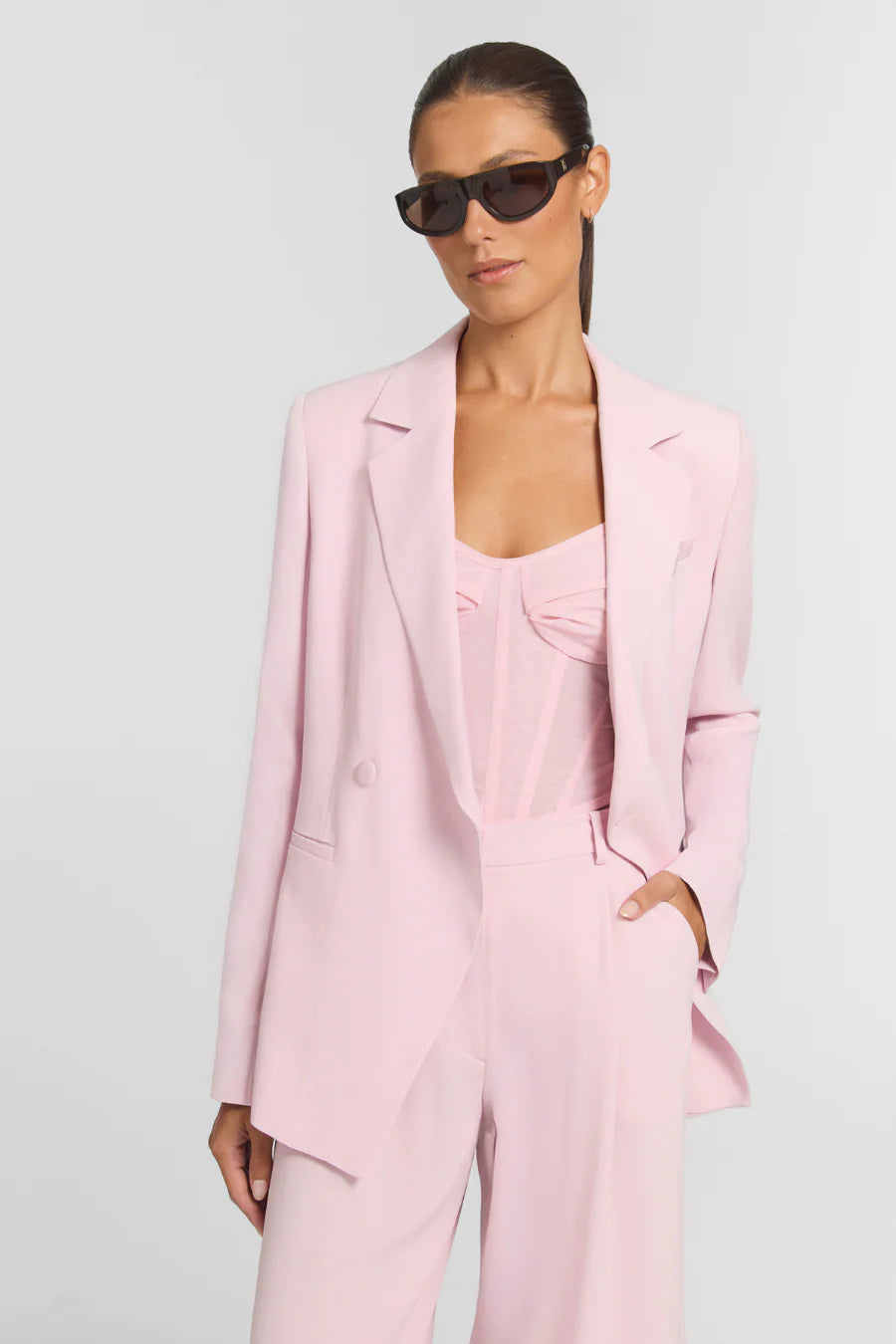 Bombshell Blazer - Rosewater
