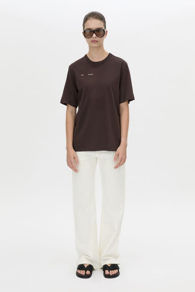 Calista Relaxed Print Tee - Hickory
