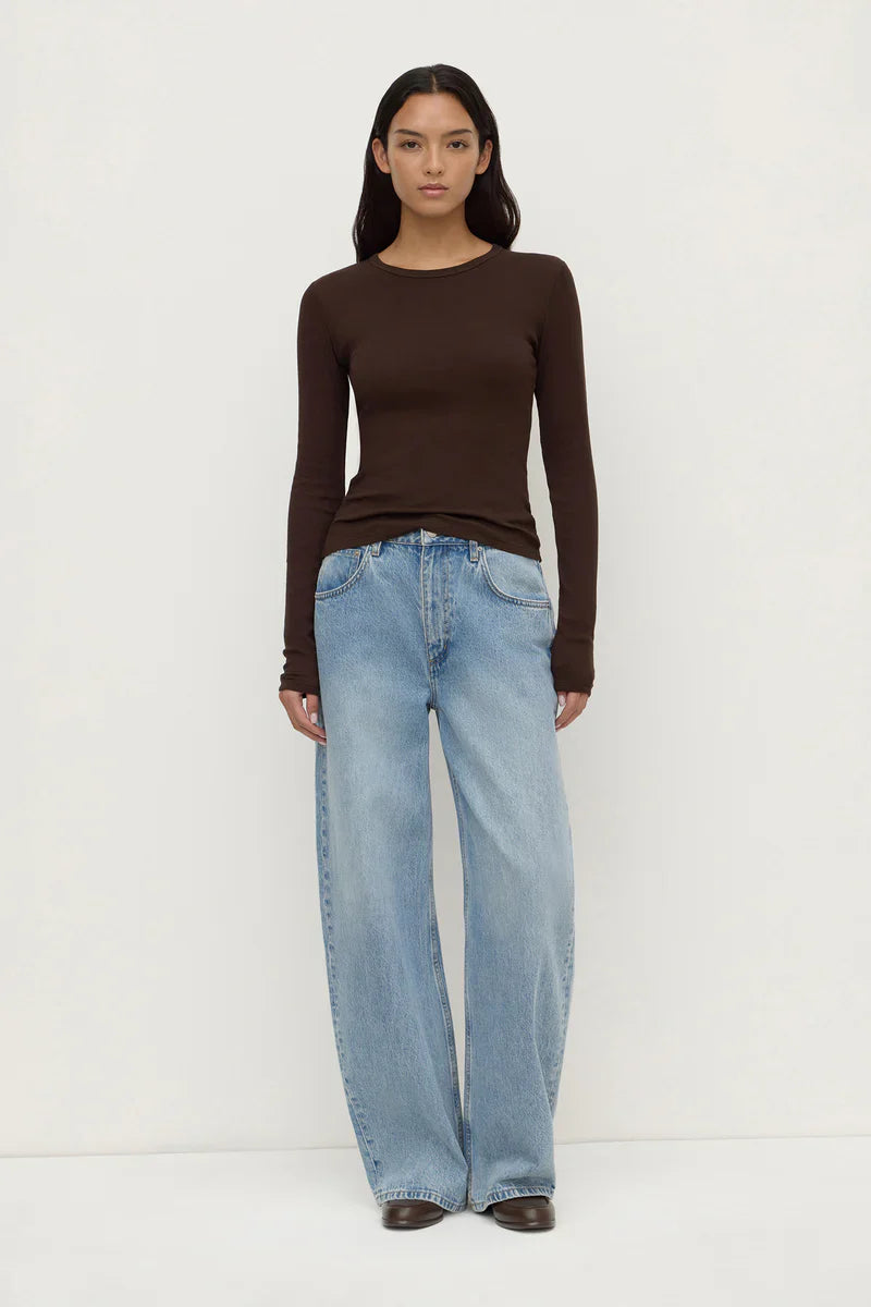 Zali Long Sleeve Tee - Ganache