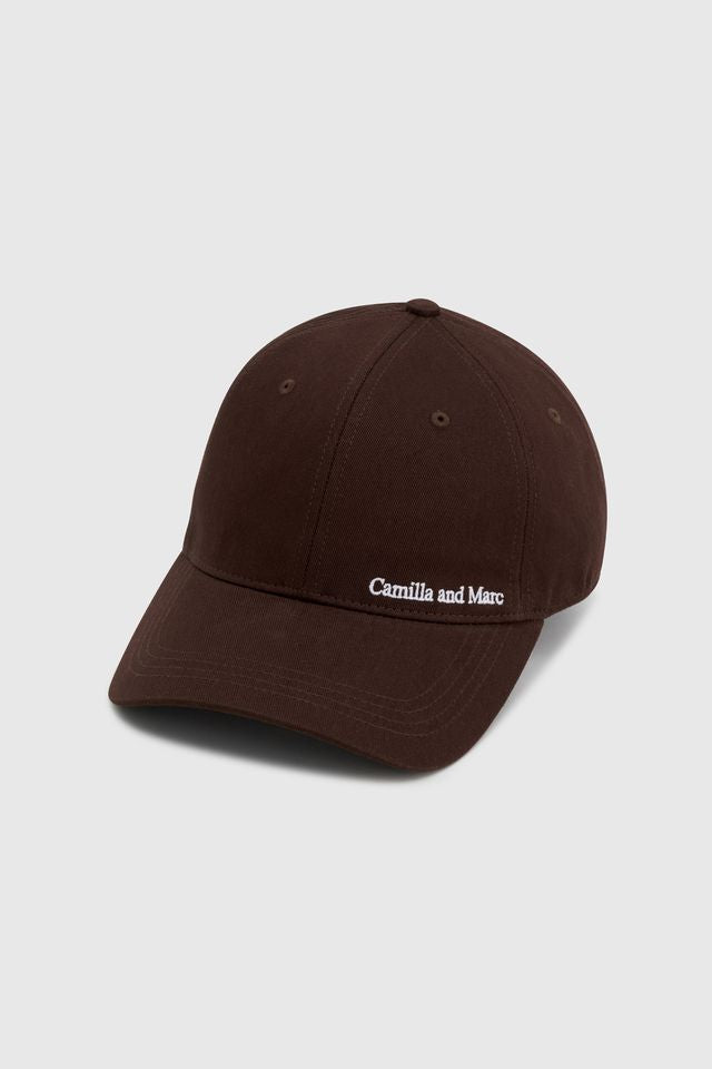 Thome Embroidered Cap - Chocolate
