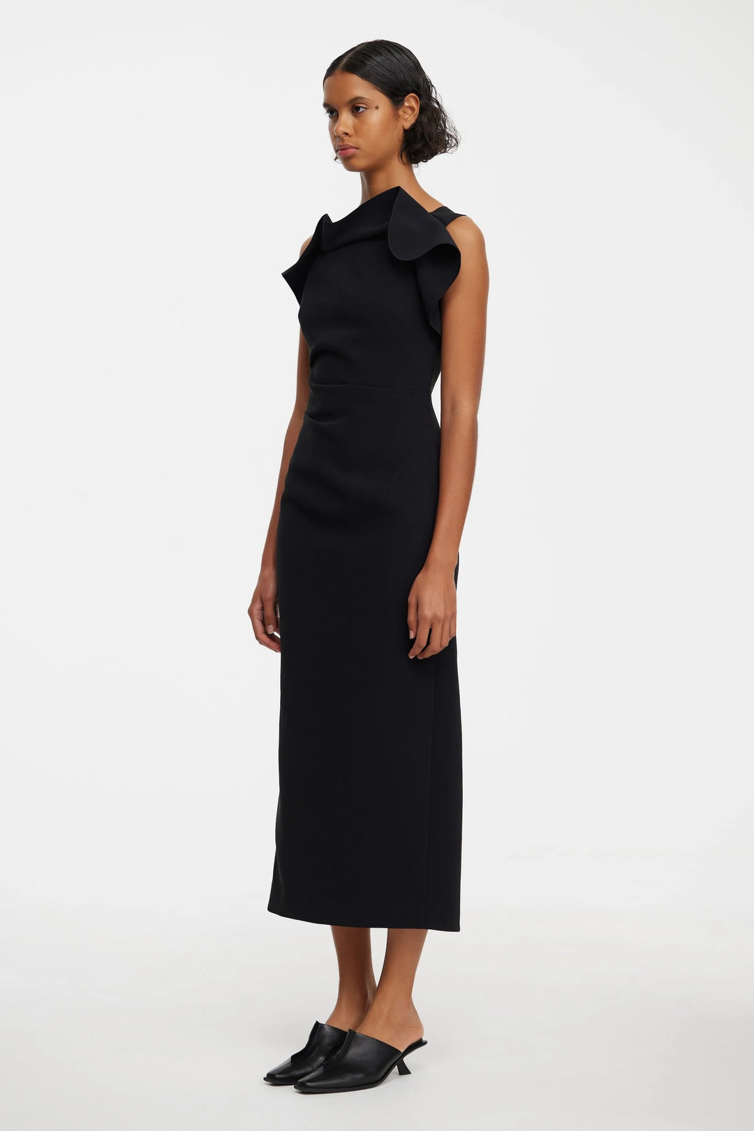 Warfield Midi Dress - Black
