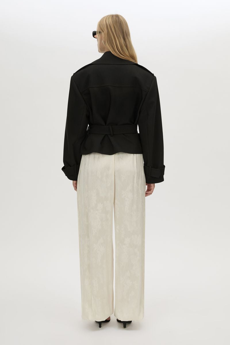 Asena Short Trench - Black