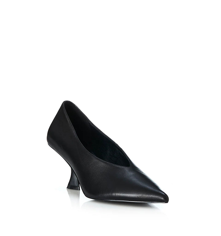 Frida Heel - Black Leather