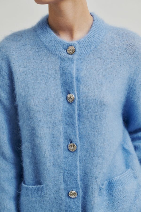 Anneleen Knit Cardigan - Vista Blue