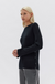Adria Wool Cashmere LS Top - Black