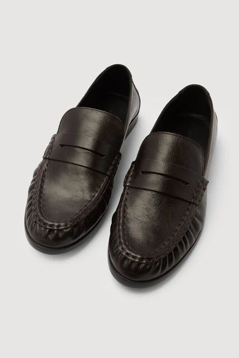 Avenue Leather Loafer - Crinkle Umber