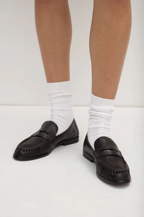 Avenue Leather Loafer - Crinkle Umber