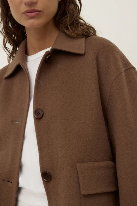 Mya Wool Jacket - Milk Choc