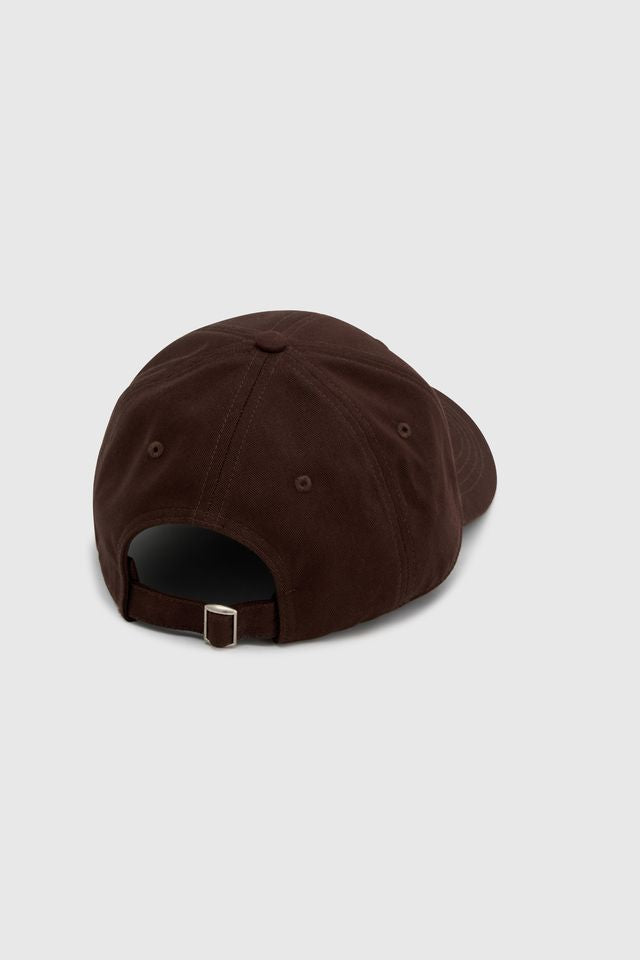 Thome Embroidered Cap - Chocolate
