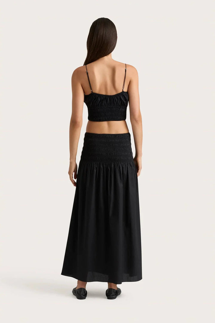 Baia Midi Skirt - Black