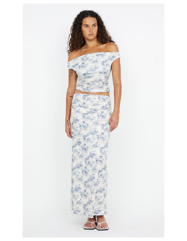 Riva Off Shoulder Top - Porcelain Rose