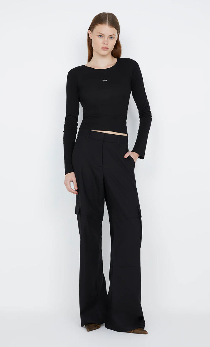 B+B L/S Top - Black