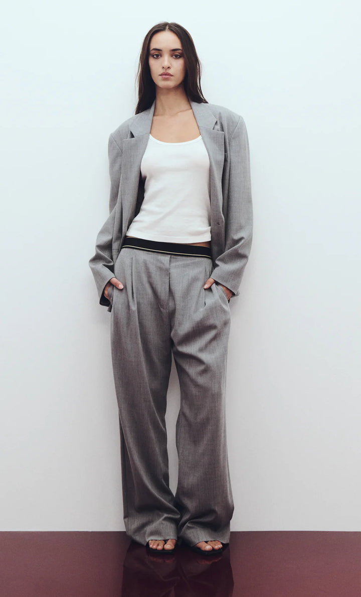 Jordin Pant - Charcoal Weave