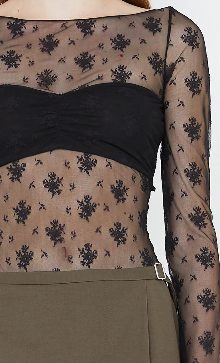 Kalena LS Bodysuit - Black