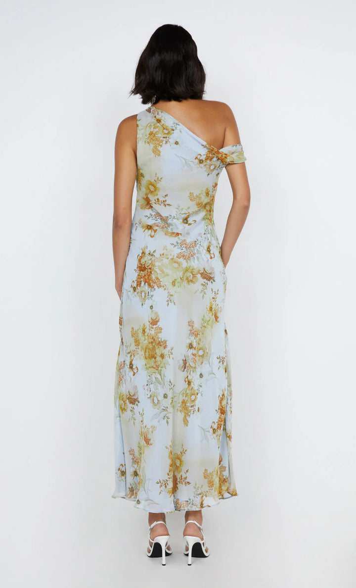 Rahni Asym Dress - Antique Denim Floral