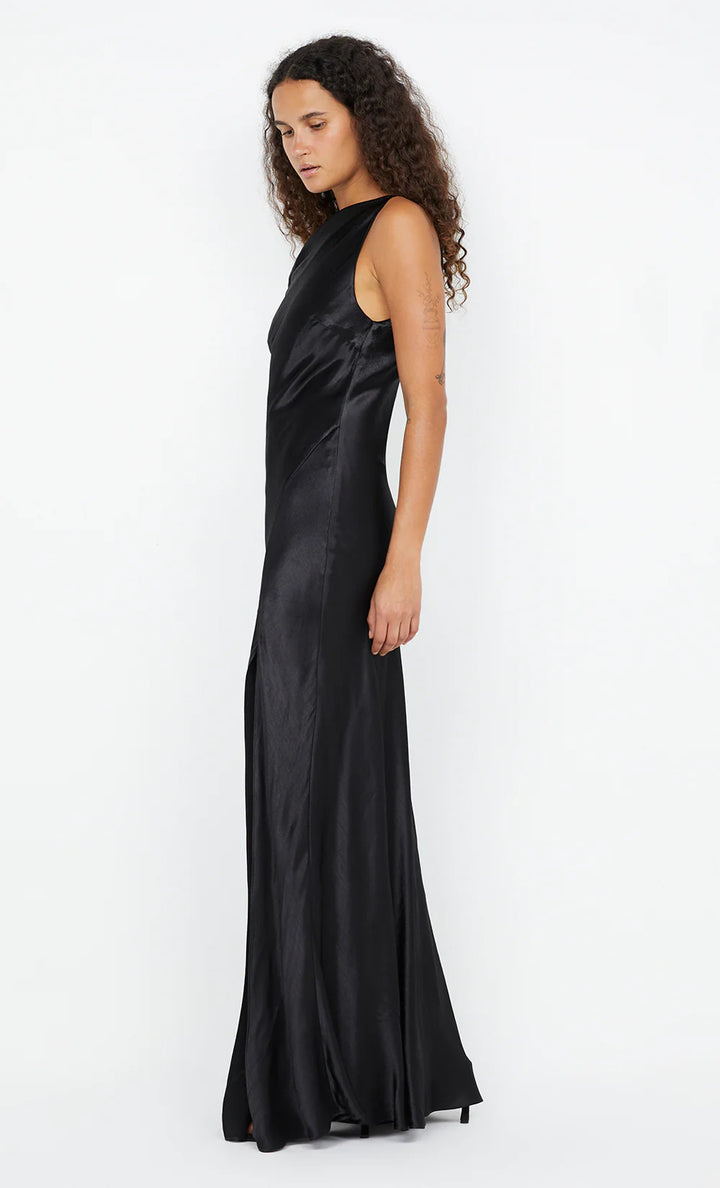 Sol Asym Dress - Black